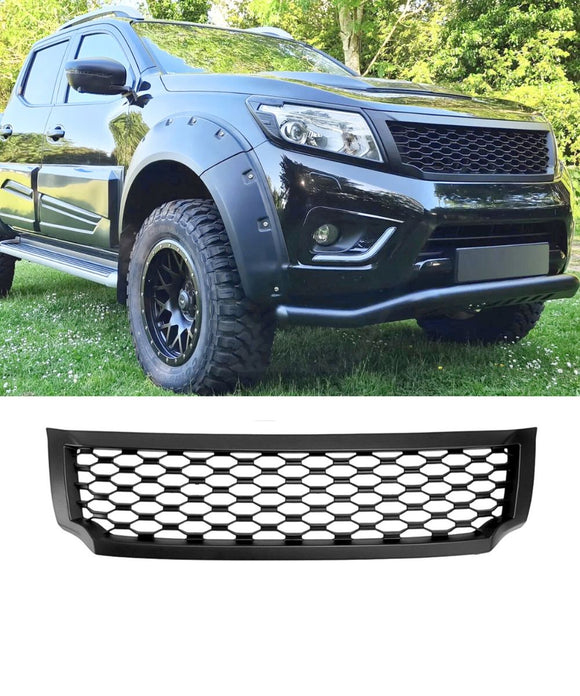 Matte Black Front Grill Grille For Nissan Navara NP300 D23 2015-2020