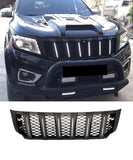 Front Grille with LED for Nissan Navara NP300 2015-2019 DRL Black Grill