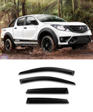 Mazda BT-50 BT50 Dual Cab (12-20) Window Visors / Weathershields / Weather Shields - ELITE GARAGE