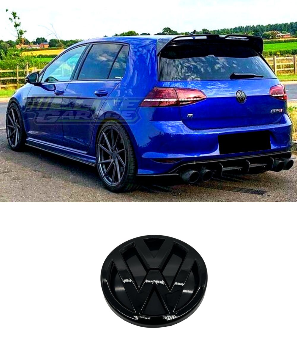 Volkswagen Golf GTI R MK7 Rear Black Emblem Badge (GLOSS BLACK) | ELITE ...