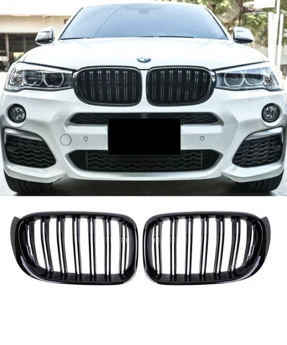 BMW X4 F26 / X3 F25 LCI (14-18) Gloss Black M4 Style Grill Grille Replacement