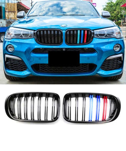 BMW X4 F26 / X3 F25 LCI (14-18) Tri 3 Colour M4 Style Grill Grille Replacement