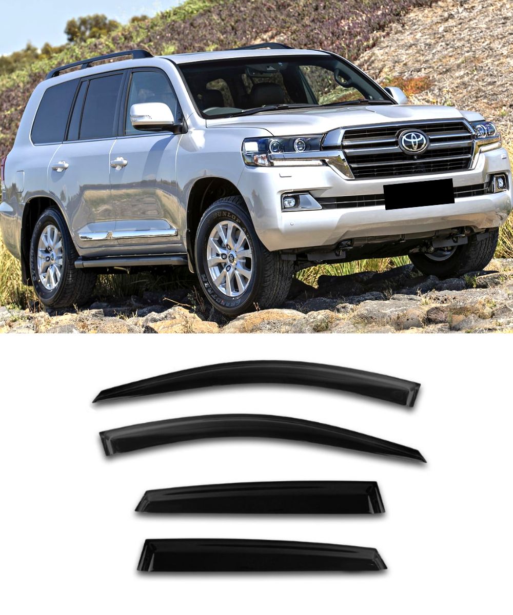 Toyota LandCruiser 200 Series (07-21) Weathershields Window Visors ...