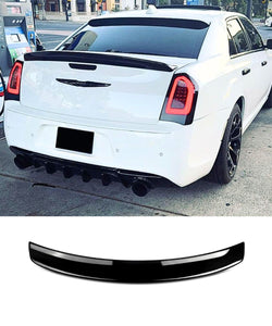 Chrysler 300/300C (GLOSS BLACK) SRT Style Rear Boot Spoiler Lip - ELITE GARAGE