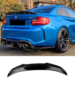 BMW 2 Series F22 F87 M2 (GLOSS BLACK) PSM Style Rear Boot Spoiler Lip - ELITE GARAGE