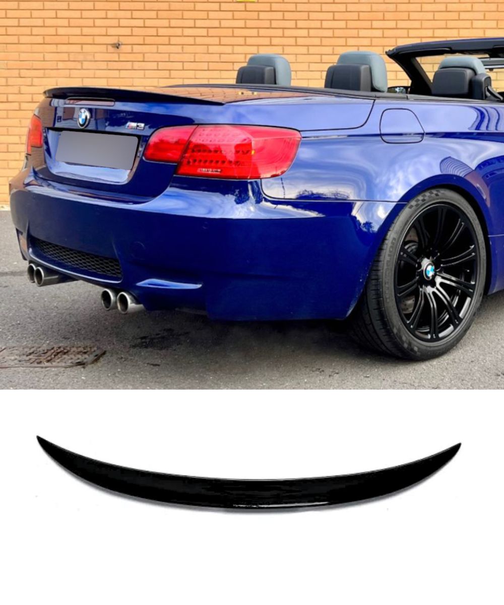 thumbnail image 2 of 07-13 BMW 3 Series E93 Convertible Trunk Spoiler – M3 Style – Painted A96 Mineral White – IKON MOTORSPORTS 2 of 4