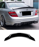 Mercedes Benz C-Class C200 W204 C63 Sedan - Renntech Style Rear Boot Spoiler - ELITE GARAGE