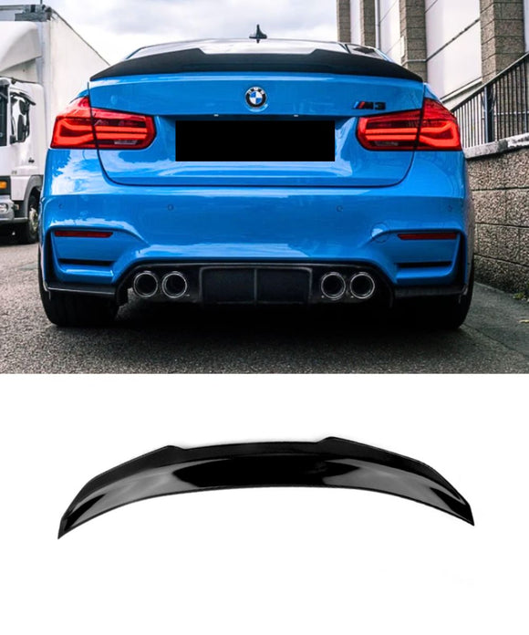 BMW F80 F30 M3 3 Series (GLOSS BLACK) PSM Rear Boot Spoiler Lip - ELITE GARAGE