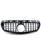 Mercedes Benz A-Class A180 A200 A45 AMG W176 (12-15) Black GT-R Panamericana Style Front Bumper Grill Grille Replacement