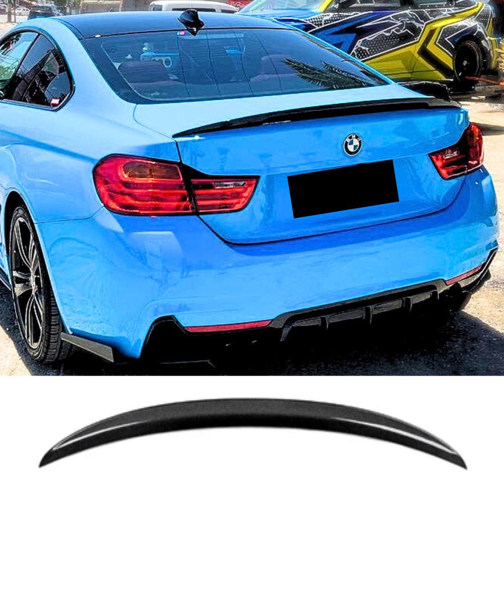 BMW 4 Series F32 Coupe (CARBON FIBER) P Style Rear Boot Spoiler Lip ...