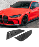 BMW M Series M3 G80 G81 / M4 G82 G83 - Side Replacement Fender Flare Trims (Dry Carbon Fiber)