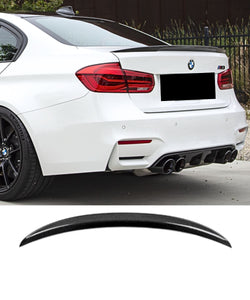 BMW F80 F30 M3 3 Series (CARBON FIBER) P Style Rear Boot Spoiler Lip