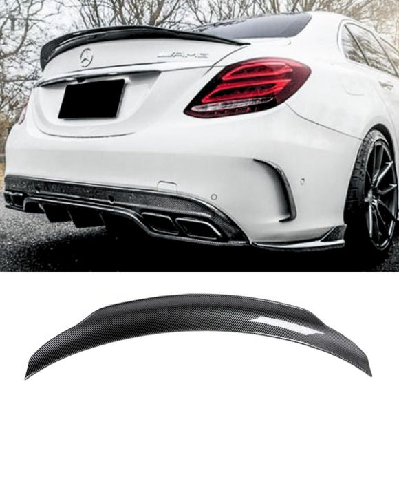 Mercedes Benz C-Class C200 C43 C63s W205 Sedan (CARBON FIBER) PSM Style Rear Boot Spoiler