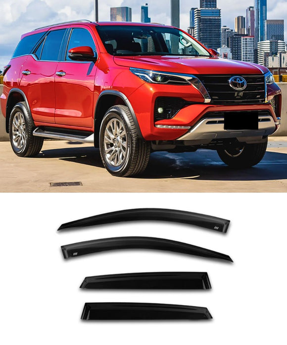 Toyota Fortuner SW4 Crusade GX GXL 4x4 (2015-2025) - Window Visors / Weathershields / Weather Shields (Copy) - ELITE GARAGE