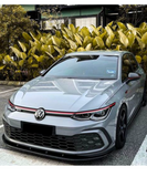 Volkswagen Golf MK8 GTI  - Front Bumper Lip Spoiler - ELITE GARAGE