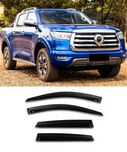 GWM Great Wall Motor Ute Cannon Vanta XSR L Premium (2020+) - Window Visors / Weathershields / Weather Shields - ELITE GARAGE