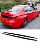 BMW 3 Series F30 Sedan F31 Wagon M Sport - Performance Style Side Skirts Panel Extensions