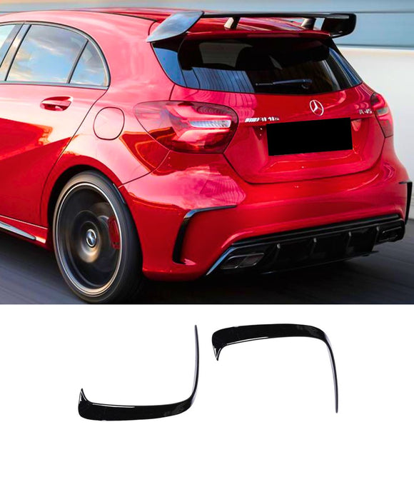 Mercedes Benz A-Class A45 AMG W176 Hatch - Rear Bumper Side Canard Fins Air Vents