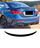 Mercedes Benz A-Class W177 V177 Sedan - A35 AMG Style Rear Boot Spoiler Lip