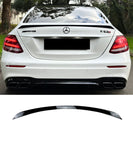 Mercedes Benz E-Class W213 Sedan - E63 AMG Style Rear Boot Spoiler Lip