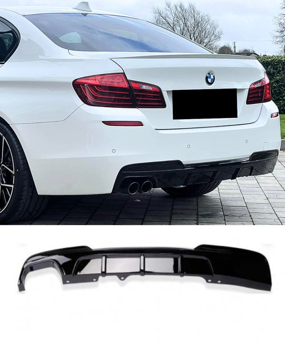 BMW 5 Series F10 Sedan F11 Wagon M Sport - Rear Bumper Diffuser Lip (Dual Left)