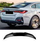 BMW 4 Series G26 Gran Coupe 4-Door (GLOSS BLACK) PSM Style Rear Boot Spoiler Lip