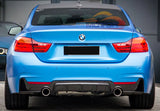 BMW 4 Series F32 435i 440i - M Performance Rear Diffuser Lip (Dual Single Exhaust) - ELITE GARAGE