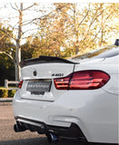 BMW 4 Series F32 Coupe (GLOSS BLACK) PSM Style Rear Boot Spoiler Lip - ELITE GARAGE
