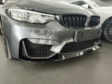 CS Style Front Lip Gloss Black for BMW M3 F80 / M4 F82 F83 2015–2020 - ELITE GARAGE