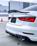 Audi A3/S3/RS3 8V (CARBON FIBER) Renntech Style Rear Boot Spoiler (2013-2020)