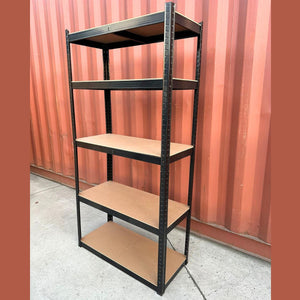 Gloss Black Garage Shelving 5 Tier 1800 (H) x 900 (L) x 400 (D) - ELITE GARAGE
