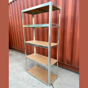 Galvanized Chrome Garage Shelving 5 Tier 1800 (H) x 900 (L) x 400 (D) - ELITE GARAGE