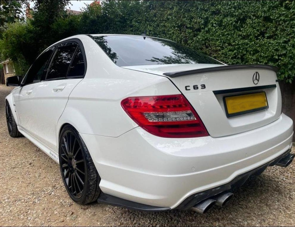 Mercedes Benz C-Class C200 W204 C63 Sedan - AMG Style Rear Boot Spoile ...