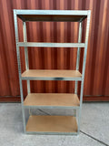 Galvanized Chrome Garage Shelving 5 Tier 1800 (H) x 900 (L) x 400 (D) - ELITE GARAGE