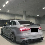 Audi A3/S3/RS3 8V (CARBON FIBER) Renntech Style Rear Boot Spoiler (2013-2020)