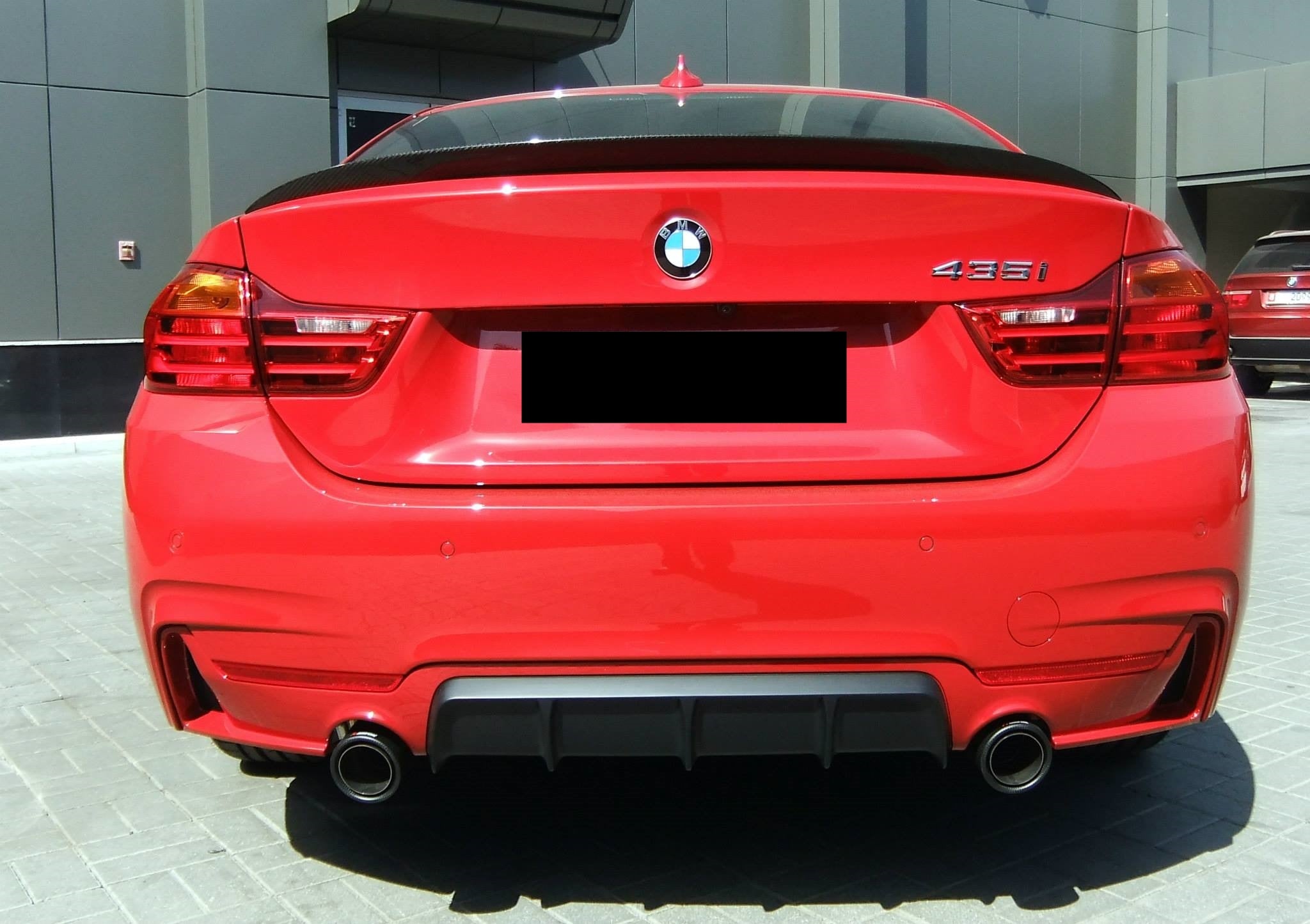 BMW 4 Series F32 Coupe 2 Door (GLOSS BLACK) - P Style Rear Boot Spoiler ...
