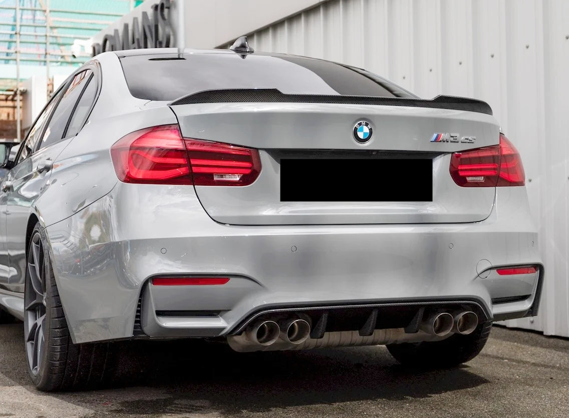 BMW M3/M4 (F80/F82/F83)(CARBON FIBER) Rear Diffuser M Performance Style ...