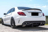 Mercedes Benz C-Class C200 C43 C63s W205 Sedan (CARBON FIBER) PSM Style Rear Boot Spoiler