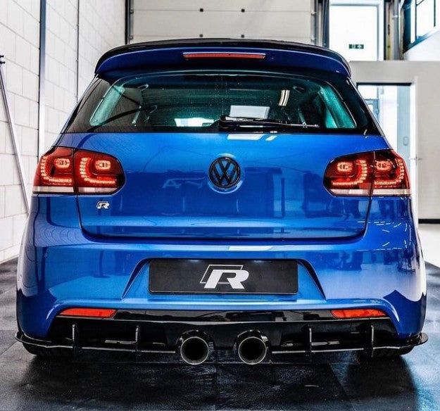 Volkswagen Golf MK6 R - Rear Diffuser (GLOSS BLACK) | ELITE GARAGE