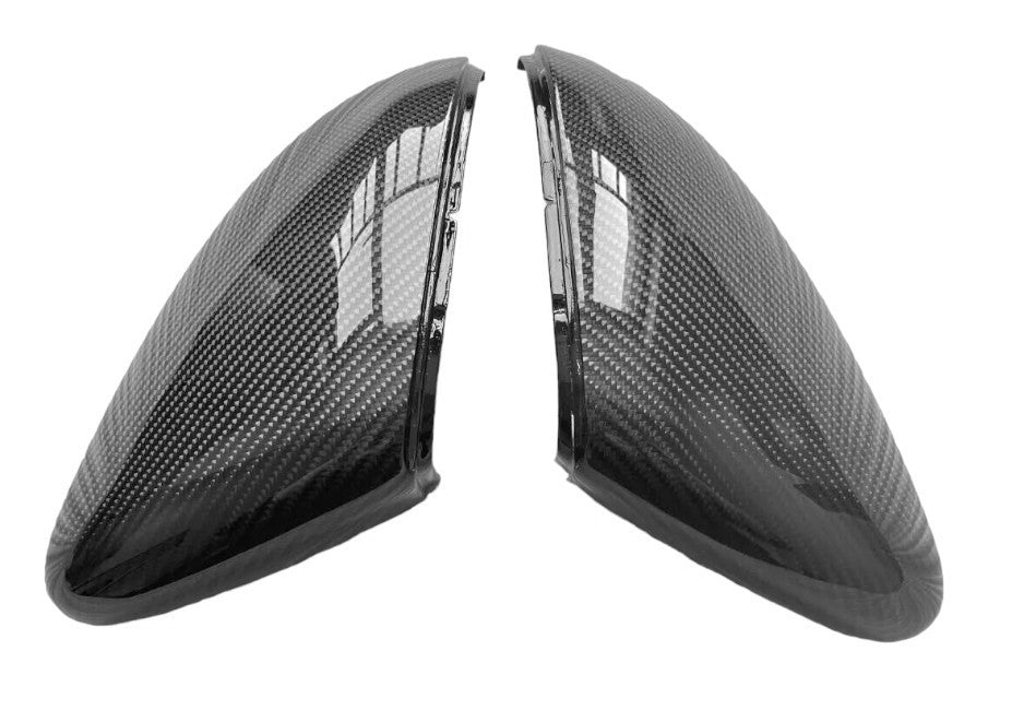 2X Gloss Black Side Mirror Cover Cap for VW Golf MK7 MK7.5 GTI R