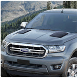 2 Piece Matte Black Bonnet Scoop Hood Vent Cover for Ford Ranger PX1 PX2 PX3 2012-2021 - ELITE GARAGE