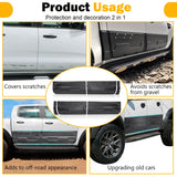 Matte Black Body Cladding Door Protection Kit For Ford Ranger PX1 PX2 PX3 (2012-2022) - ELITE GARAGE