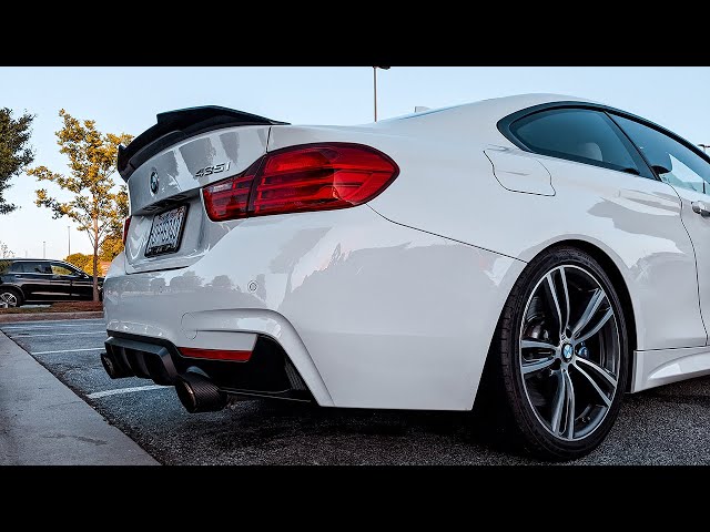 BMW 4 Series F32 Coupe (GLOSS BLACK) PSM Style Rear Boot Spoiler Lip ...