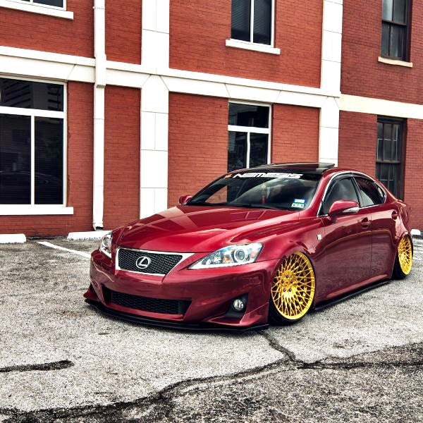 Front Splitter - Lexus IS250 / IS350 06-13 - MATTE BLACK / NONE
