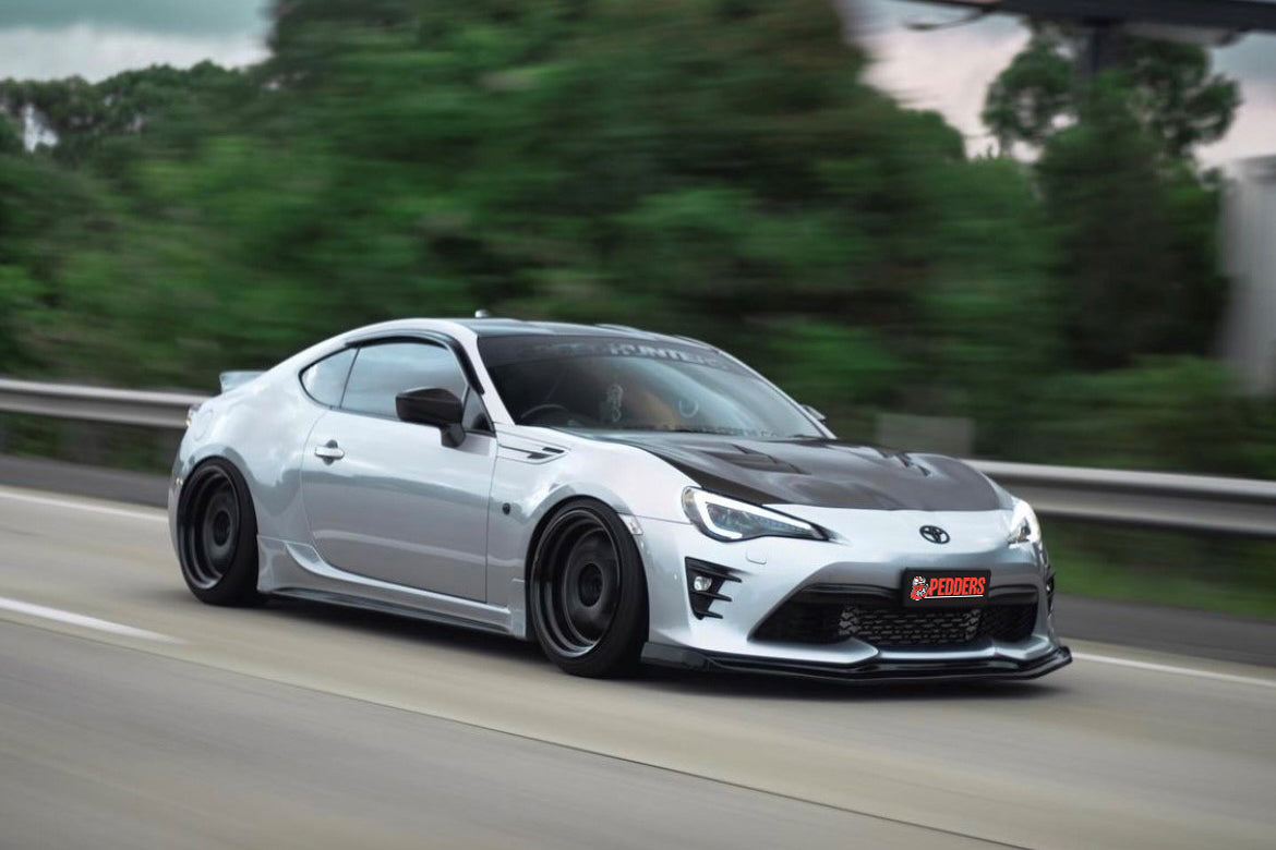 Slim Window Visors For Scion FR-S / Subaru BRZ / Toyota 86 2013-2020, Smoke Acrylic 2PC Set