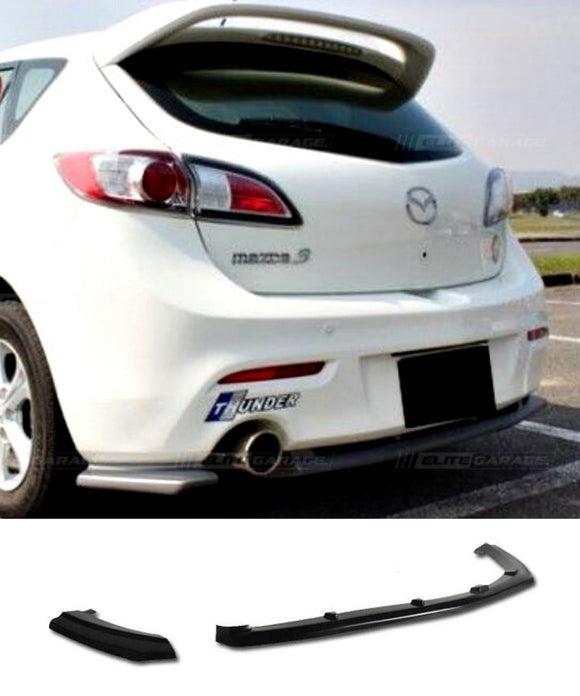 Mazda 3 BL Hatchback - Rear Bumper Diffuser Lip Apron Single Exhaust (09-11) - ELITE GARAGE