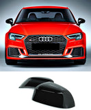 Audi A3 / S3 / RS3 - Mirror Case Replacement (GLOSS BLACK) (13-20) - ELITE GARAGE