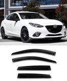 Mazda 3 Sedan (13-18) Window Visors / Weathershields / Weather Shields - ELITE GARAGE