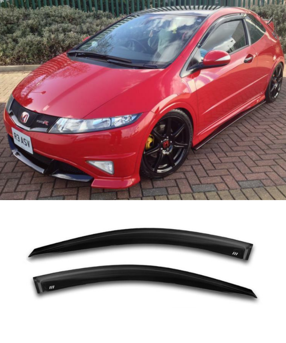 Honda Civic FN2 FN2R Window Visors / Weathershields / Weather Shields ...