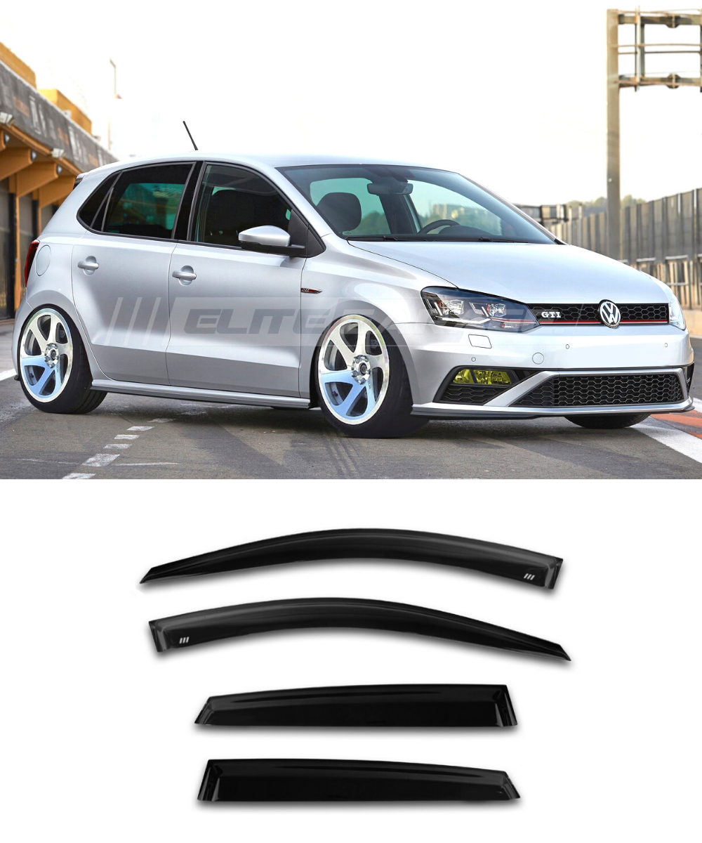 Volkswagen Polo MK5 10 17 Window Visors Weathershields